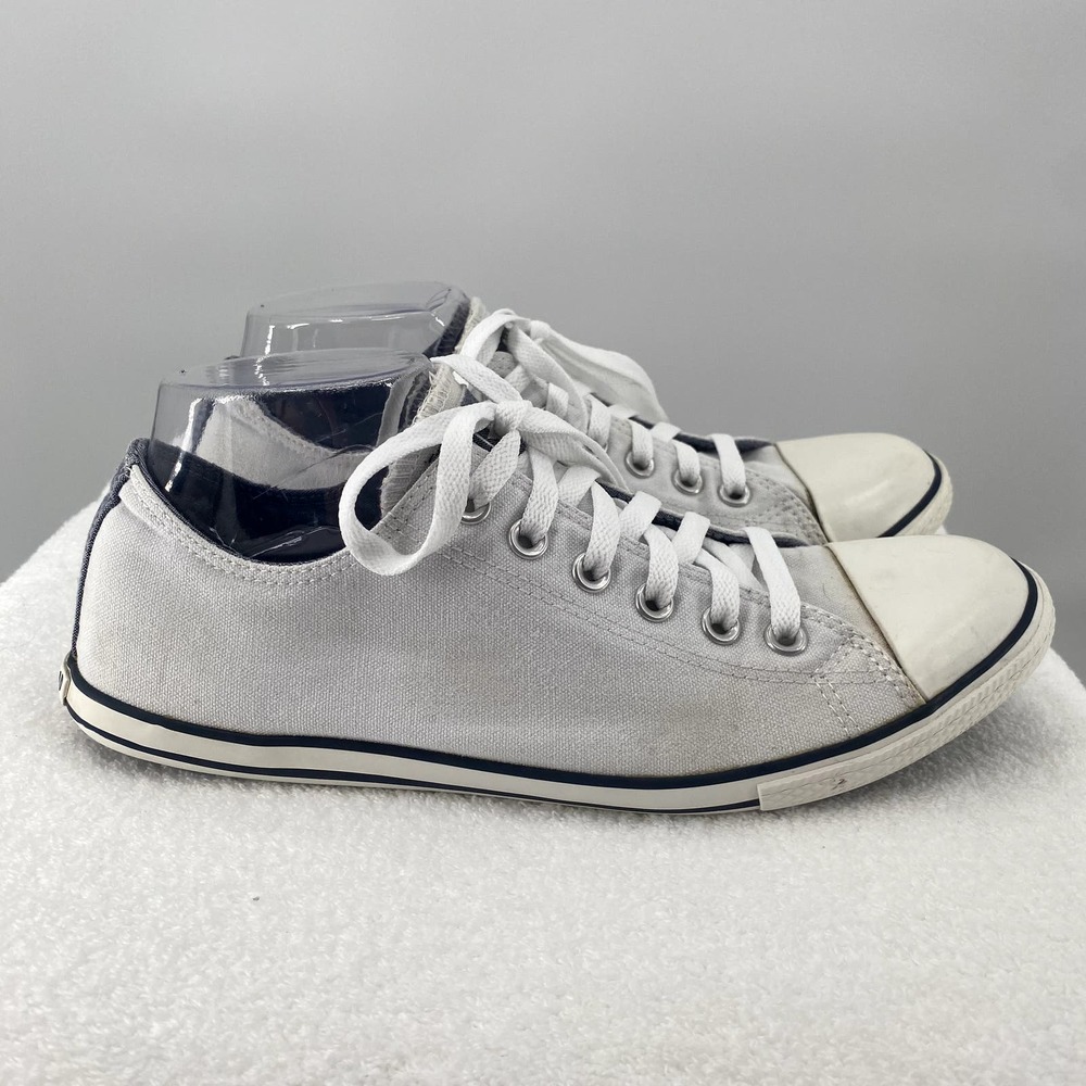 Converse All-Star Light Gray Unisex Canvas Low Top Sneakers Size: Men 8 Women 10